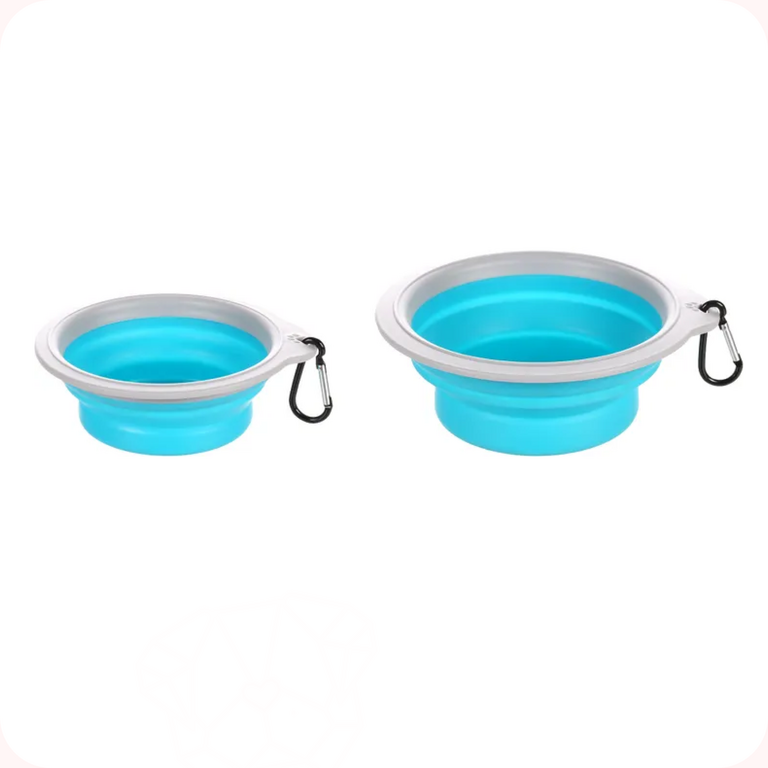 Flamingo Gamelle Pliable Bubo Bleu/Gris