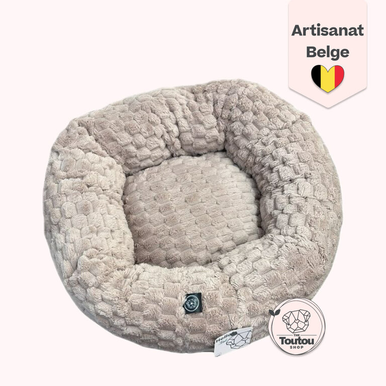 The Toutou Coussin Apaisant Pilou Taupe