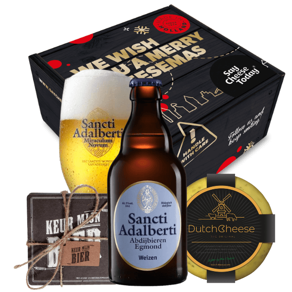 Sancti Adalberti Egmondse Weizen Bier & Kaas Kerstpakket