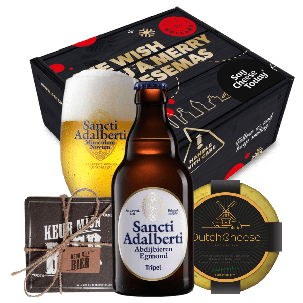 Sancti Adalberti Egmondse Tripel Bier & Kaas Kerstpakket