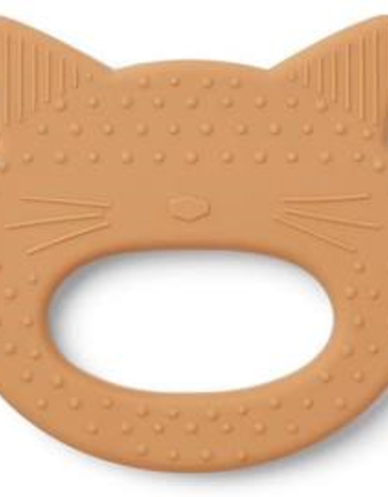 Liewood Gemma Silicone Teether - Cat mustard