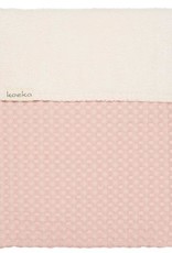 Koeka Ledikantdeken wafel/teddy Oslo 100x150 shadow pink/light shadow pink