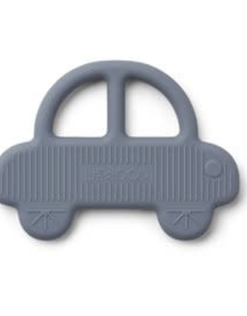 Liewood Gemma Silicone Teether - Car blue wave