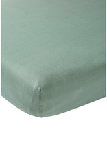 Meyco Drap housse jersey - Stone green - 60x120cm