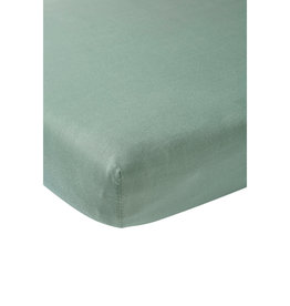 Meyco Drap housse jersey - Stone green - 60x120cm