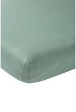 Meyco Jersey Hoeslaken - Stone Green - 60x120cm