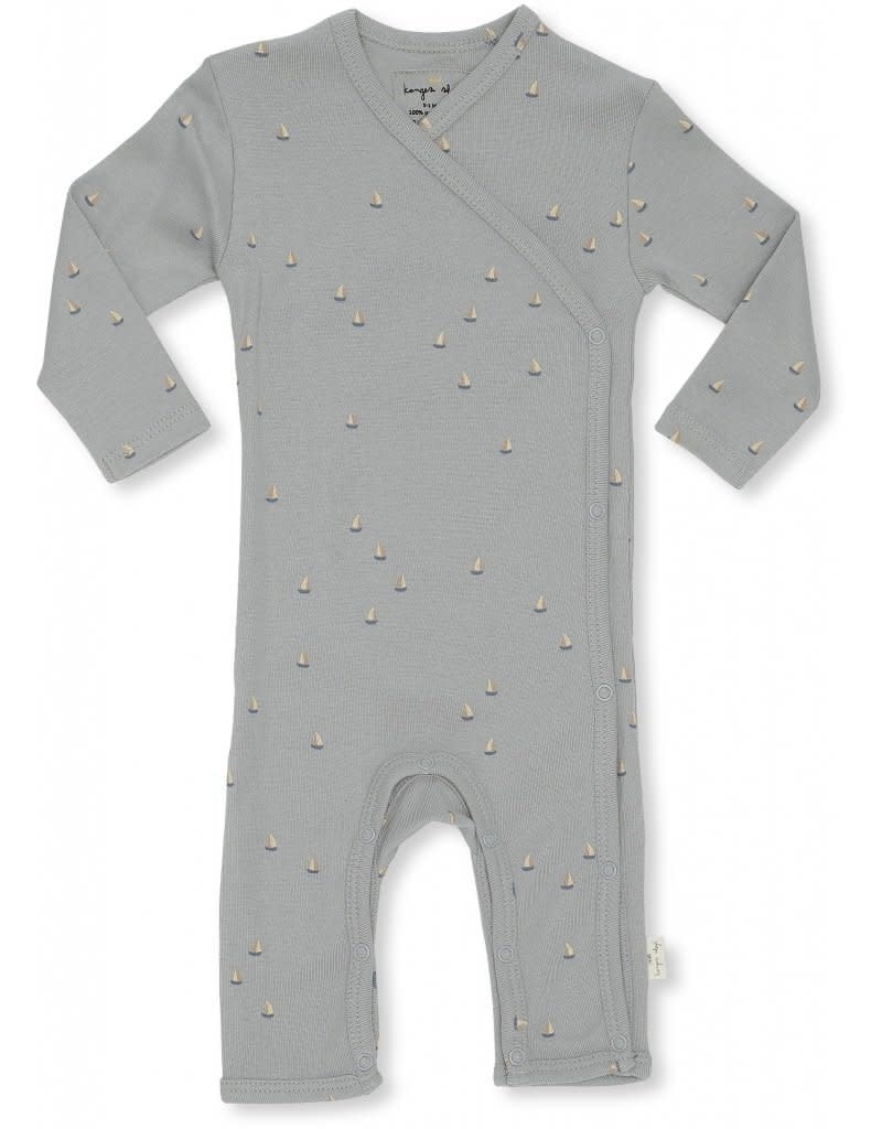 Konges Sløjd NEW BORN ONESIE DEUX - MILLE MARINE, FRENCH BLUE (2/3MDR)