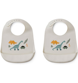 Liewood 2 BAVOIRS EN SILICONE TILDA - Dino mix