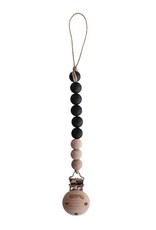 Mushie Fopspeenketting cleo black