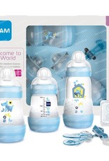 Mam Welcome to the world babyset  blauw