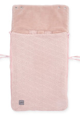 Jollein Voetenzak voor Autostoel & Kinderwagen - River Knit - Pale Pink