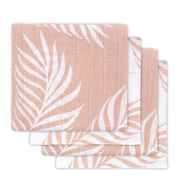 Jollein Chiffon multi hydrophile petit 70x70cm Nature pale pink (4pack)