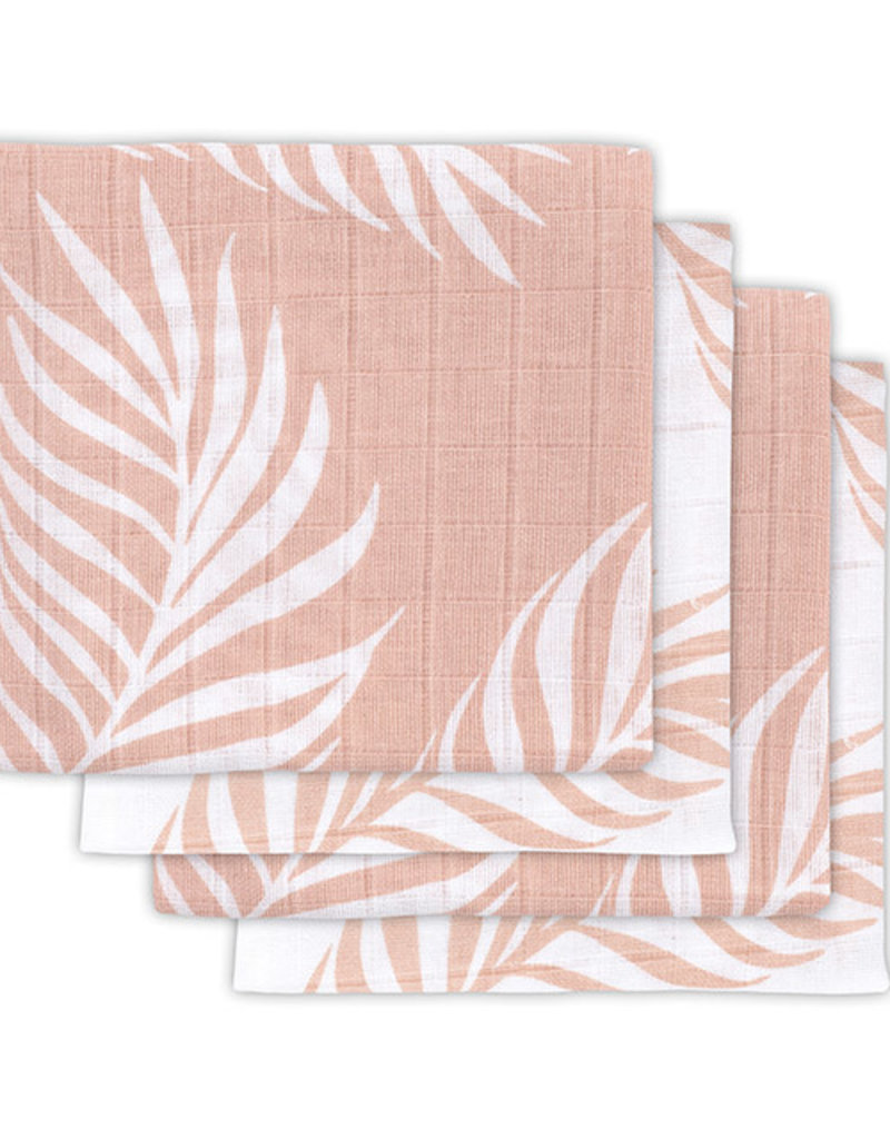 Jollein Chiffon multi hydrophile petit 70x70cm Nature pale pink (4pack)