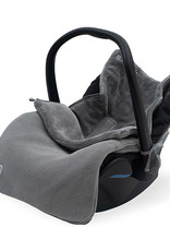 Jollein Voetenzak voor Autostoel & Kinderwagen - Basic Knit - Stone Grey