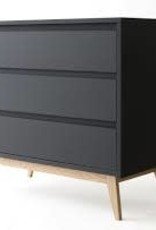 Pericles Commode avec rallonge noir pur