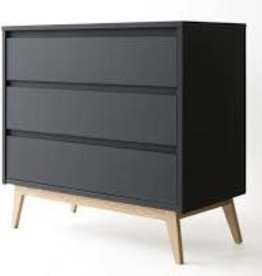 Pericles Commode avec rallonge noir pur