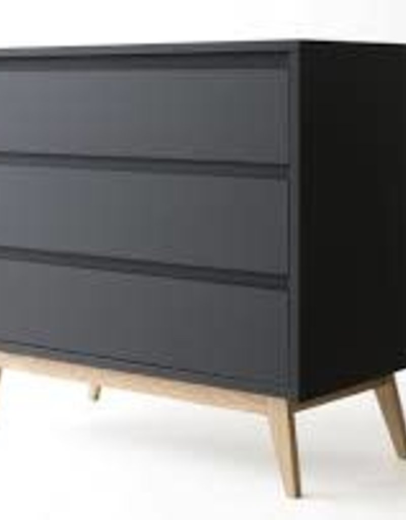 Pericles Commode avec rallonge noir pur