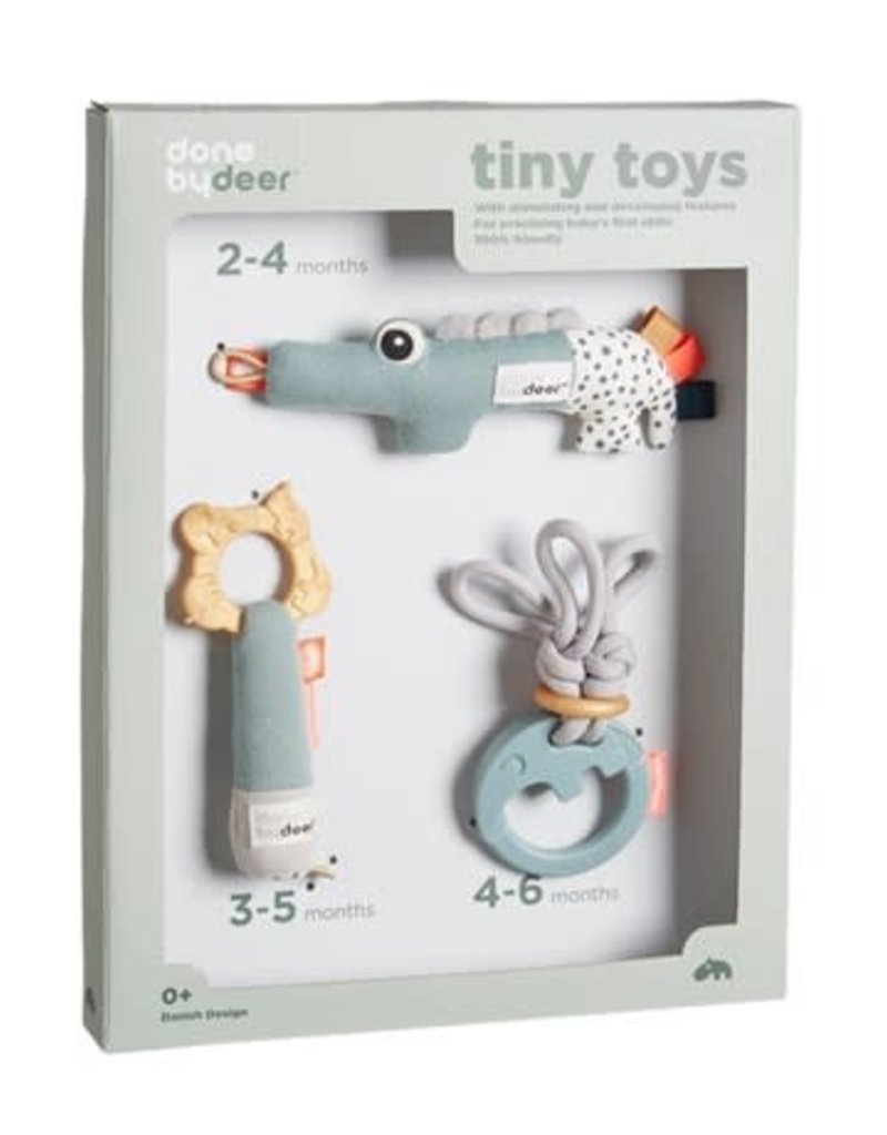 Done by Deer Tiny activity toys, gift set Deer Friends Blue