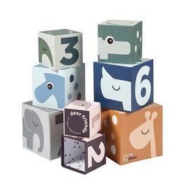 Done by Deer Stacking cubes Deer friends Colour Mix