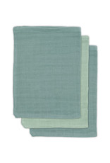 Jollein Hydrofiel Washandje Bamboe Katoen - Ash Green - 3 Stuks