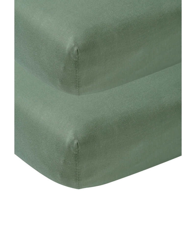 Meyco Drap housse 40/90 Forest green (2 pcs)