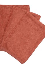 Timboo Lot de 3 gant de toilette Apricot Blush