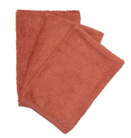 Timboo Lot de 3 gant de toilette Apricot Blush