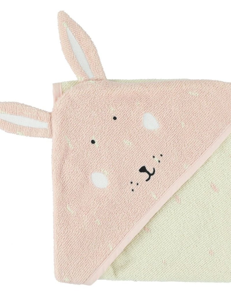 Trixie Handdoek met kap | 75x75cm - Mrs. Rabbit