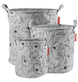 Done by Deer Storage baskets 3 pcs Contour Grey