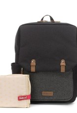 Babymel George eco Changing Backpack Black/Tweed