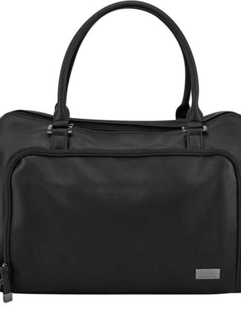 Isoki Luiertas Double Zip Satchel Onyx Black