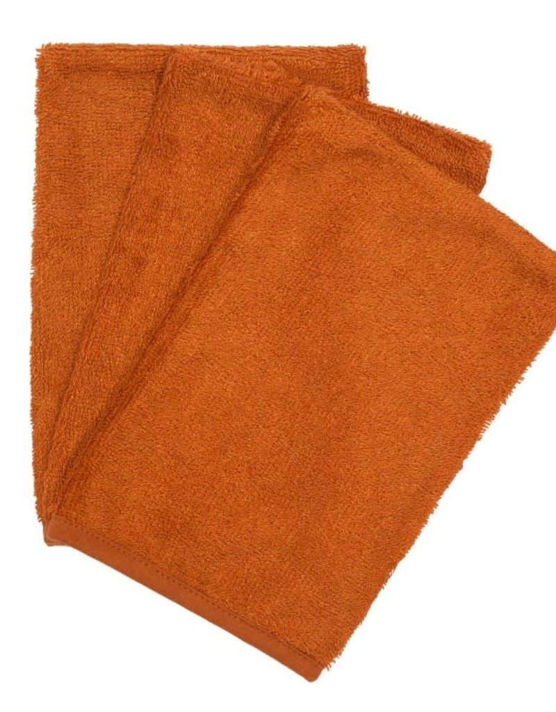 Timboo Set van 3 washandjes Inca Rust