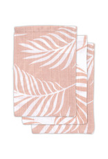 Jollein Gant de toilette en mousseline Nature rose pâle (paquet de 3)