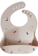 Mushie Silicone Baby Bib (Dinosaurs)