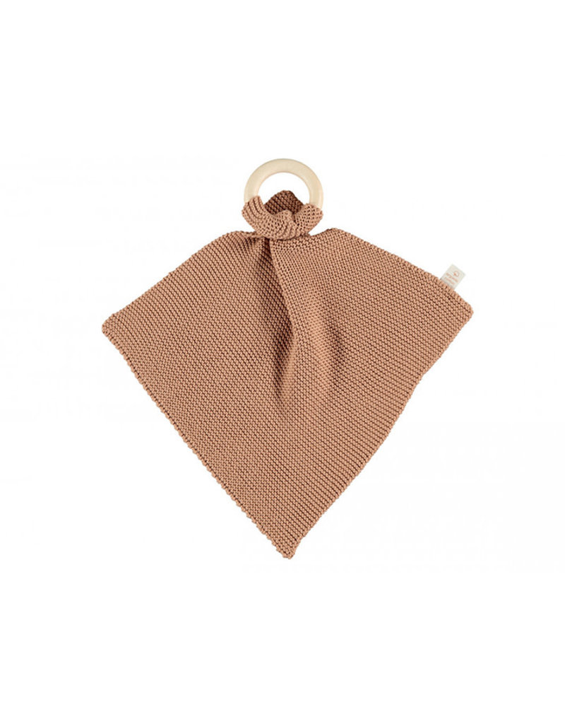 Nobodinoz Anneau de dentition en tricot So Natural • biscuit