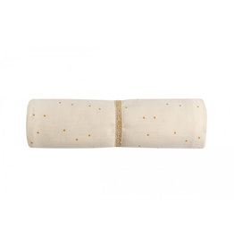 Nobodinoz Butterfly swaddle • honey sweet dots natural