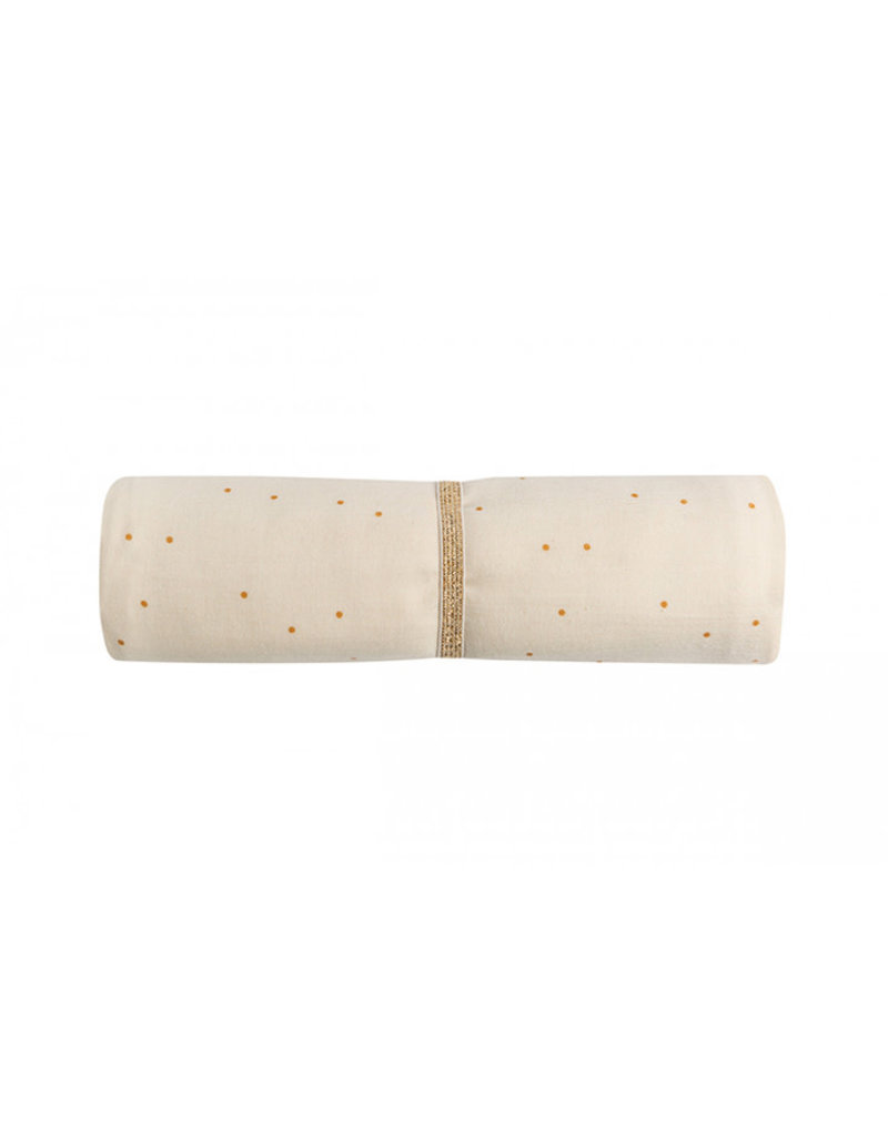 Nobodinoz Butterfly swaddle • honey sweet dots natural