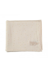 Nobodinoz Butterfly swaddle • honey sweet dots natural