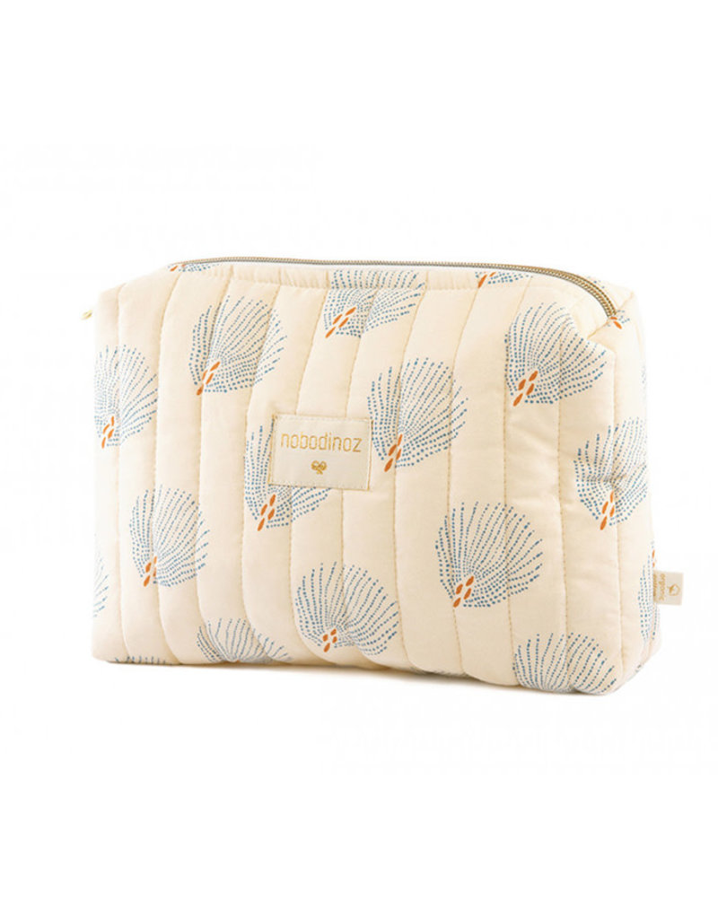 Nobodinoz Travel vanity case • blue gatsby cream