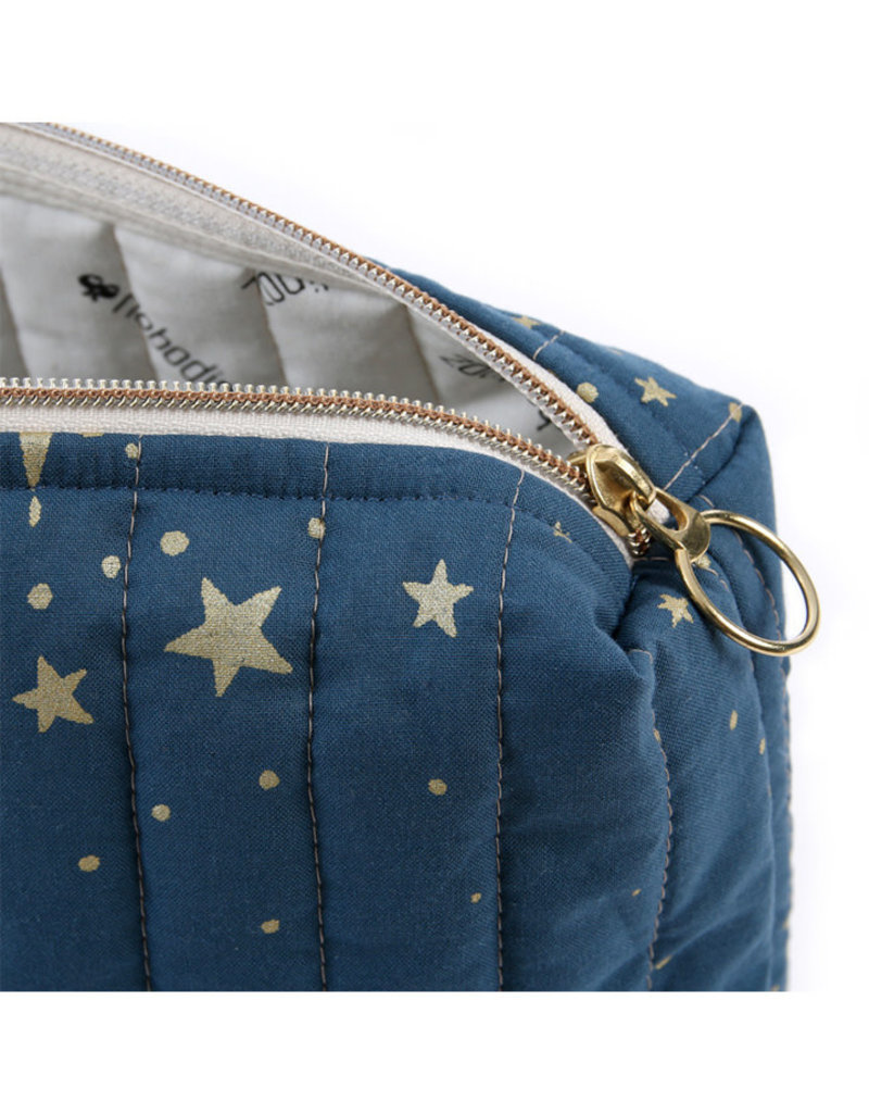 Nobodinoz Travel vanity case • gold stella night blue