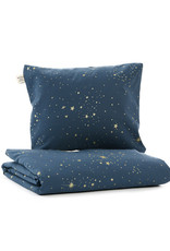 Nobodinoz Himalaya duvet cover • gold stella night blue • Crib