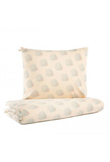 Nobodinoz Himalaya duvet cover • blue gatsby cream • Crib