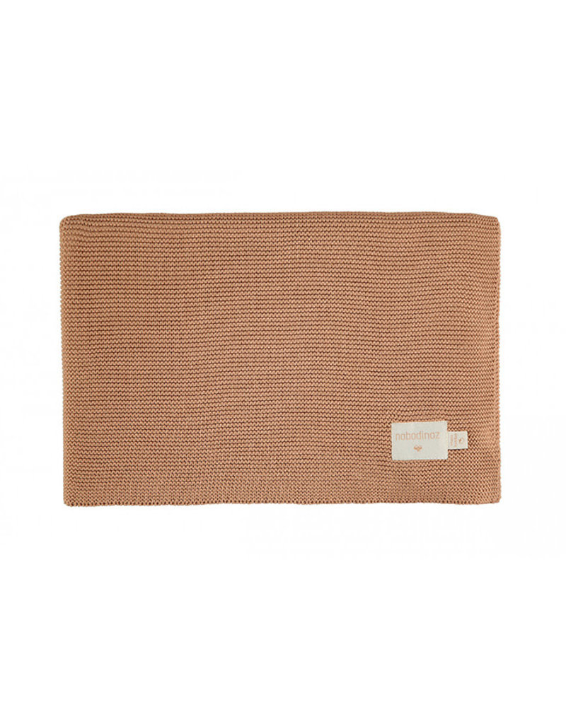 Nobodinoz Couverture en tricot So Natural • biscuit