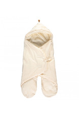 Nobodinoz Kiss Me 0-6M mid-season baby wrap • honey sweet dots natural