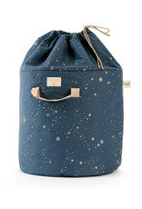 Nobodinoz Bamboo toy bag • gold stella night blue • Large