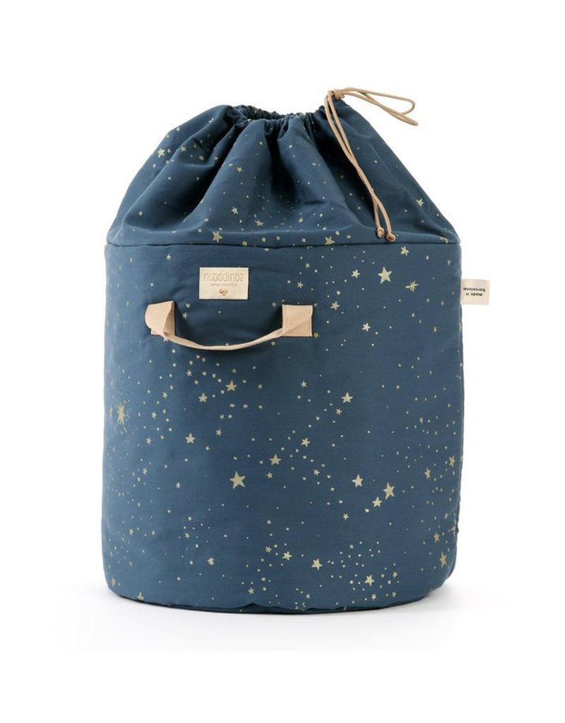 Nobodinoz Bamboo toy bag • gold stella night blue • Large