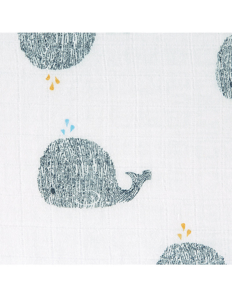 Lässig Lässig - Heavenly soft Swaddle XL 2pcs Little Water Whale