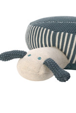 Lässig Lässig - Knitted Pouf S Garden Explorer Snail Blue