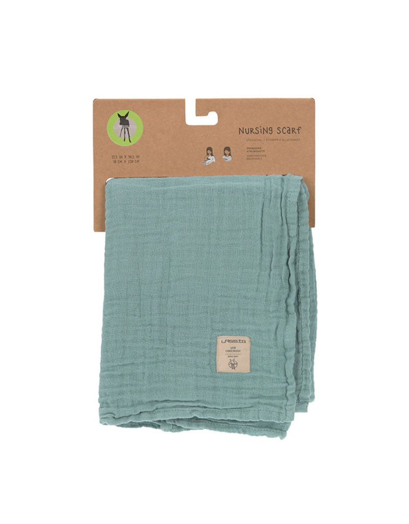 Lässig Muslin Nursing Scarf Green