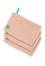 Lässig Lässig - Muslin Wash Glove Set Light pink